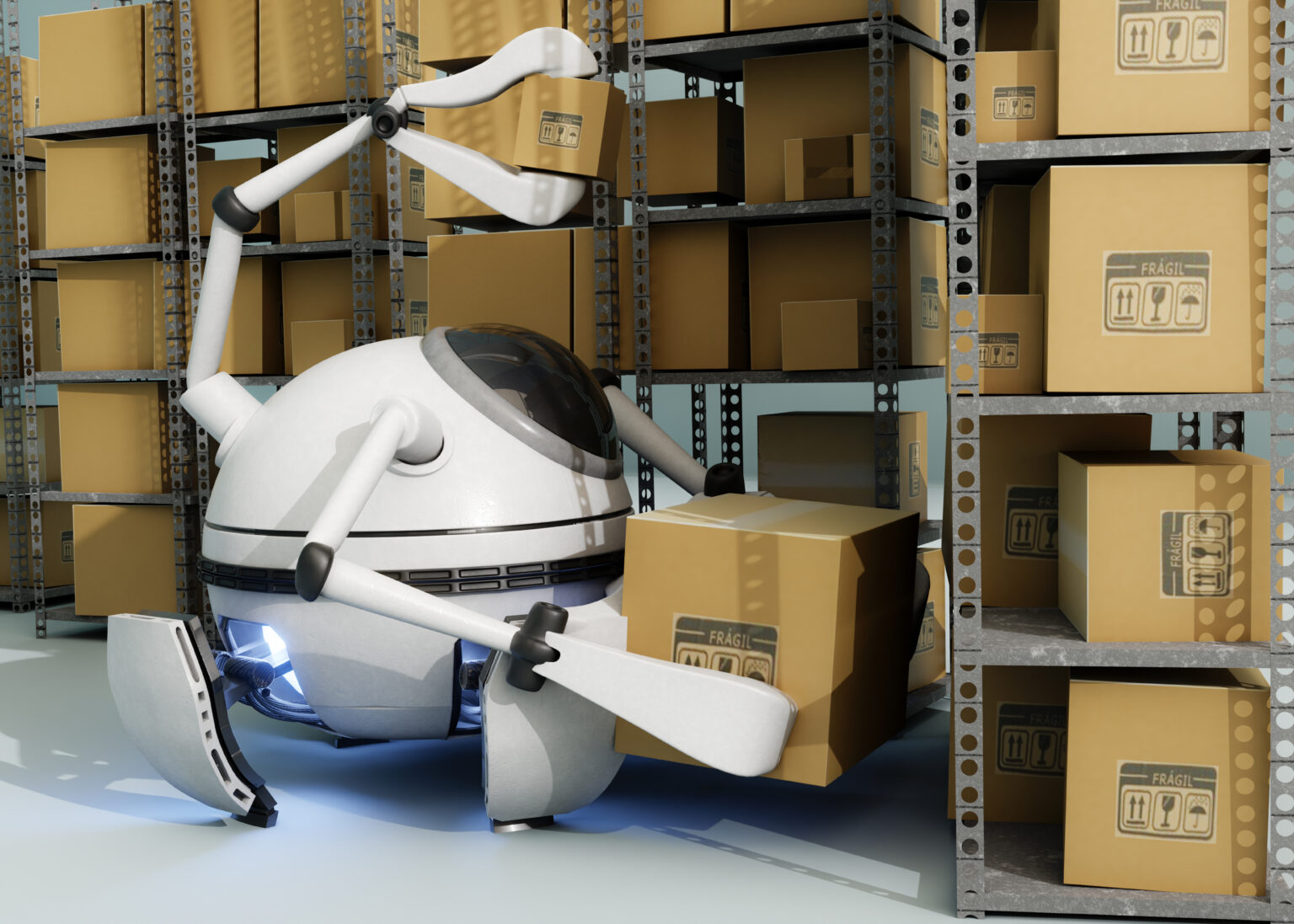 Robots doing Smart warehousing